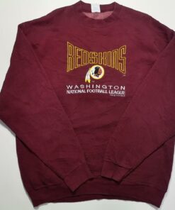 Vintage Style Red Skins 90's T-Shirt Hoodie Sweatshirt Full Size Full Color