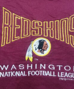 Vintage Style Red Skins 90's T-Shirt Hoodie Sweatshirt Full Size Full Color