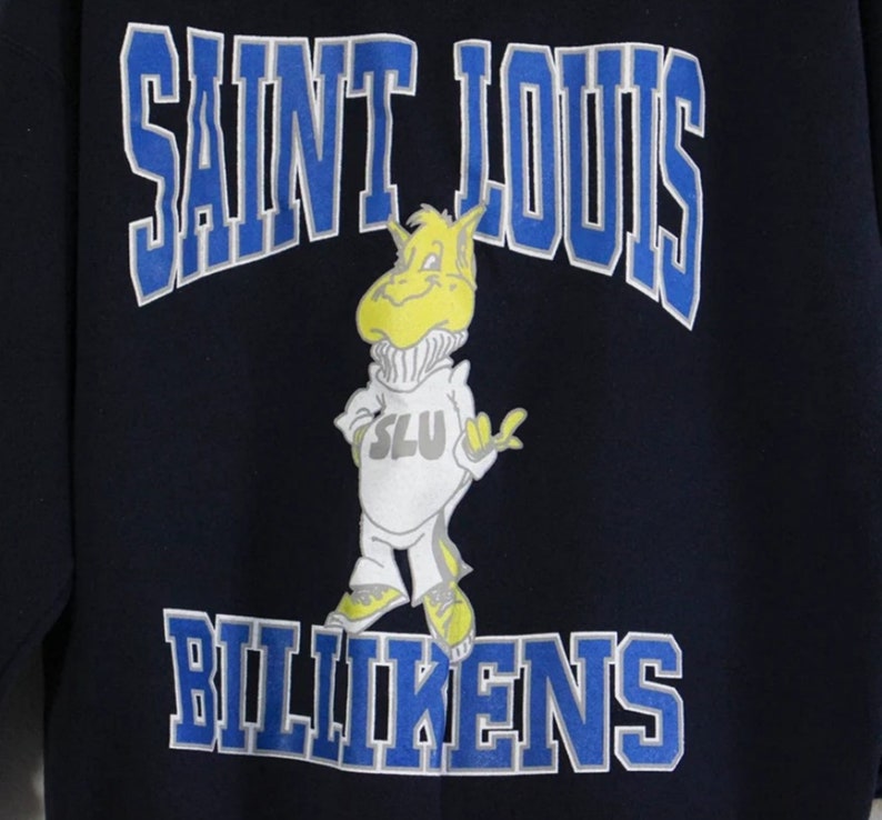 Vintage Style Saint Louis University SLU Billikens Sweatshirt, Vintage Style 90s Shirt, Gift For her, Gift For him, Saint Louis Sweater