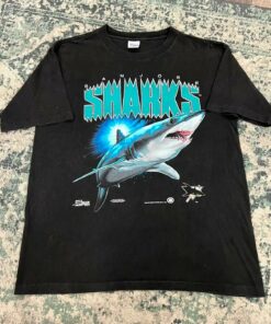 Vintage Style San Jose Sharks 1991 T Shirt Hoodie Sweatshirt Full Size Full Color Gift for Hockey Jersey Fans