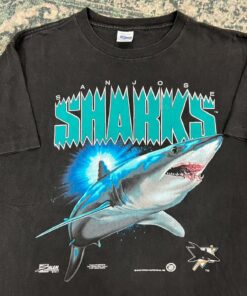 Vintage Style San Jose Sharks 1991 T Shirt Hoodie Sweatshirt Full Size Full Color Gift for Hockey Jersey Fans