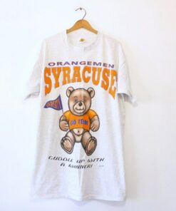 Vintage Style Syracuse University Orangemen Teddy Bear Night T Shirt, Vintage Style 90s Shirt, Gift For Her, Gift For Him
