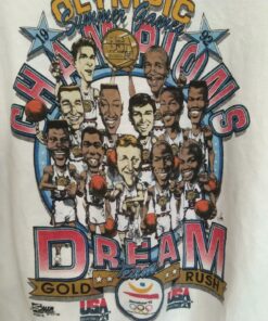 Vintage Style Team Dream Champion Olympic Summer Games 1992 T Shirt Hoodie Sweatshirt Full Size Full Color