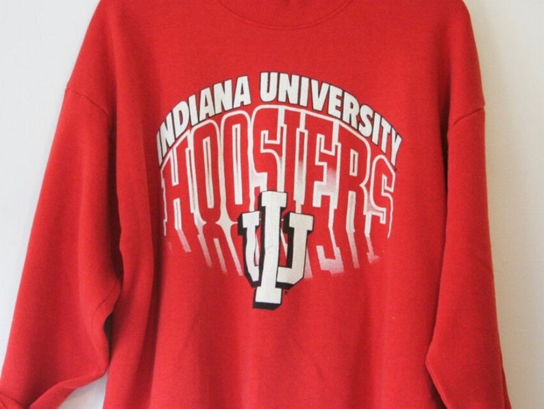 Vintage Style University Of Indiana Hoosiers Sweatshirt, Gift For Her, Gift For Him, Indiana Sweater, Vintage Style 90s Shirt