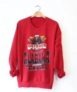 Vintage Style University of Alabama Crimson Roll Tide Outback Bowl Sweatshirt, Alabama Sweater, Roll tide sweatshirt, Gift For Him, Gift For Fan