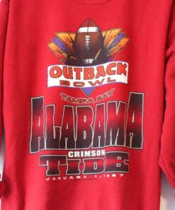 Vintage Style University of Alabama Crimson Roll Tide Outback Bowl Sweatshirt, Alabama Sweater, Roll tide sweatshirt, Gift For Him, Gift For Fan