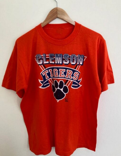 Vintage Style University of Clemson Tigers T-shirt, Vintage Style NCAA Clemson Tigers Sweatshirt, Clemson Tigers Shirt, Gift For Her, Gift For Him