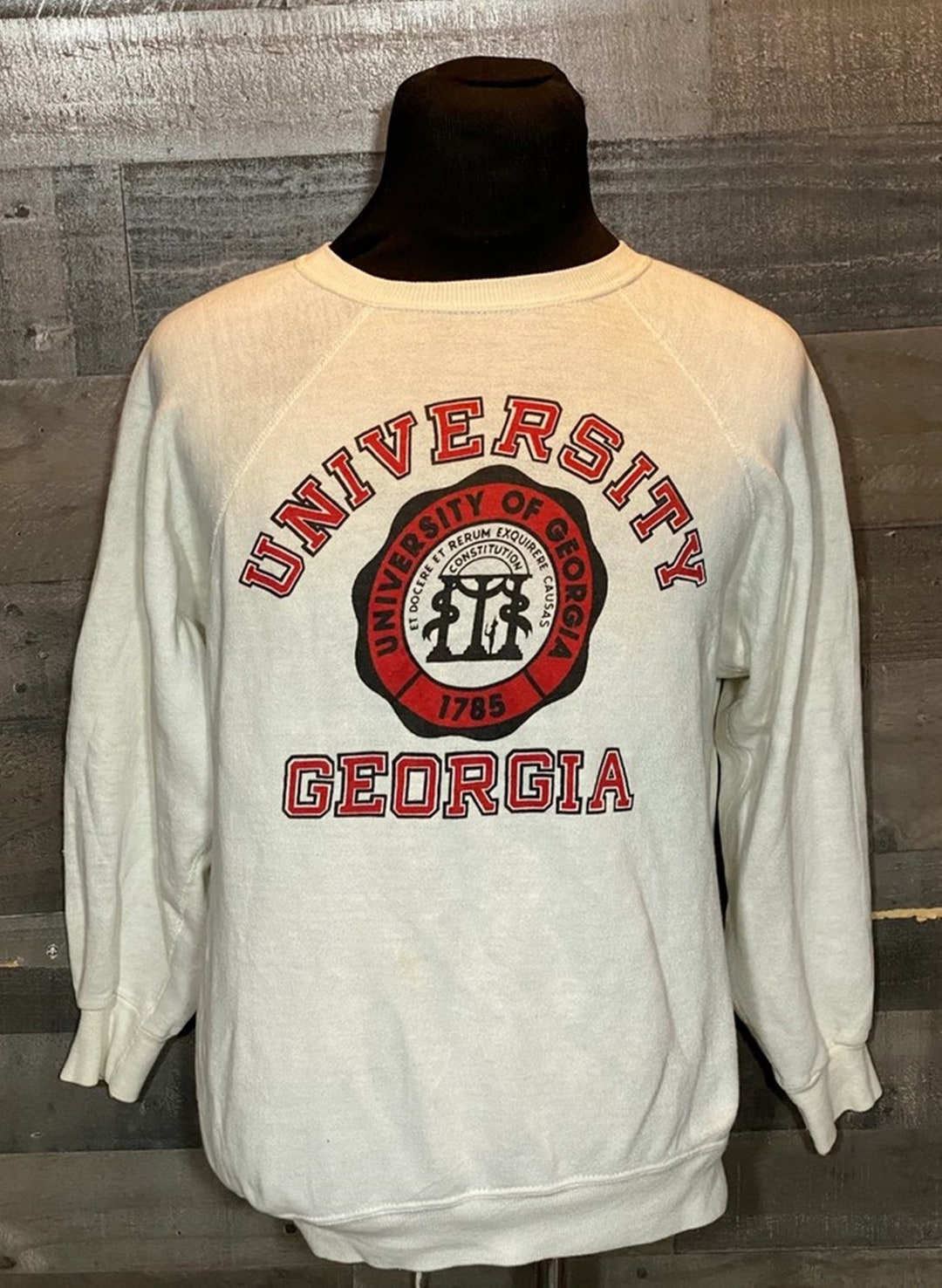 Vintage Style University of Georgia Bulldogs NCAA Sweatshirt, Georgia Bulldogs Sweater, Gift for Her, Gift For Him