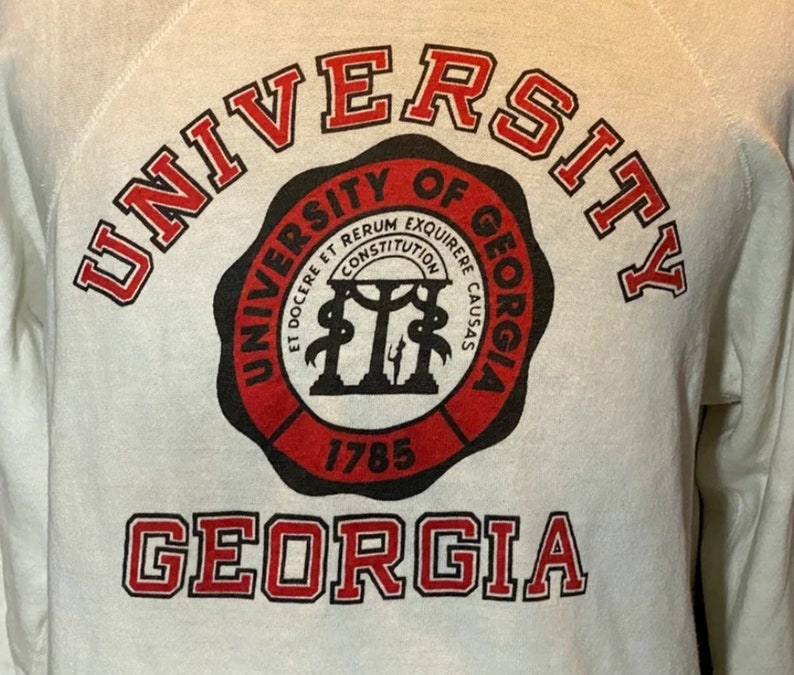 Vintage Style University of Georgia Bulldogs NCAA Sweatshirt, Georgia Bulldogs Sweater, Gift for Her, Gift For Him