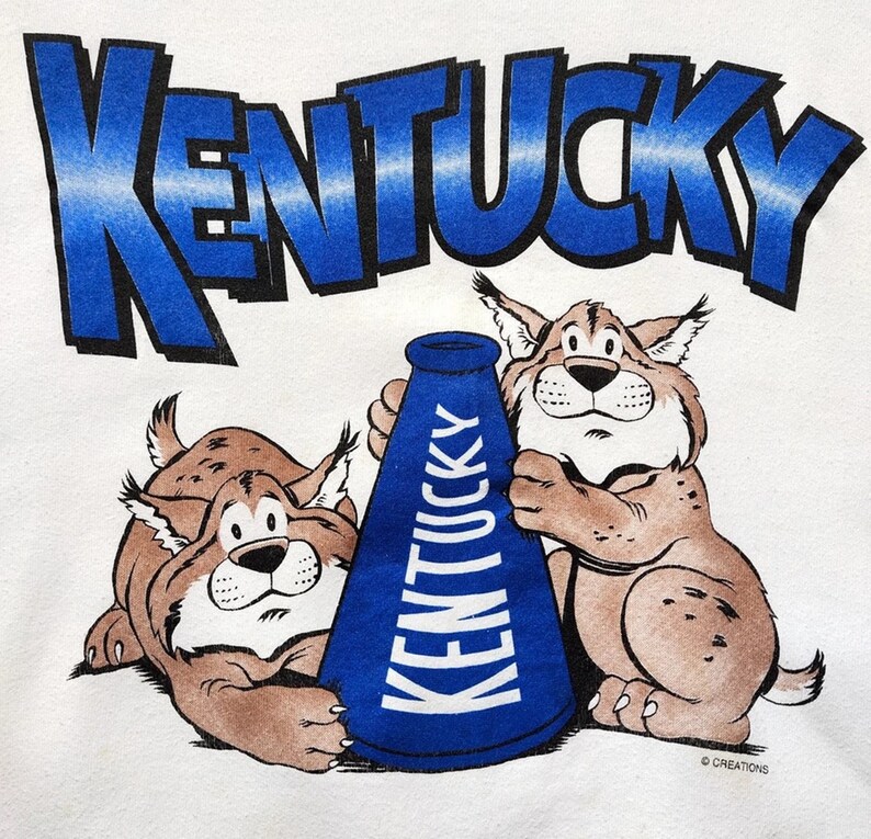 Vintage Style University of Kentucky Sweatshirt, Kentucky Wildcats Sweater, Gift for Her, Gift For Him, Kentucky University Shirt