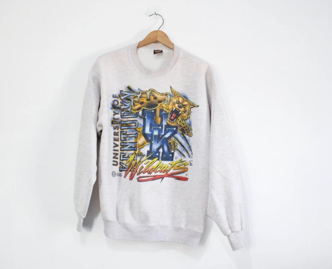 Vintage Style University of Kentucky Wildcats Sweatshirt, Vintage Style 90s Shirt, Gift For her, Gift For him, Kentucky Wildcats Sweater, Hoodie Full Size