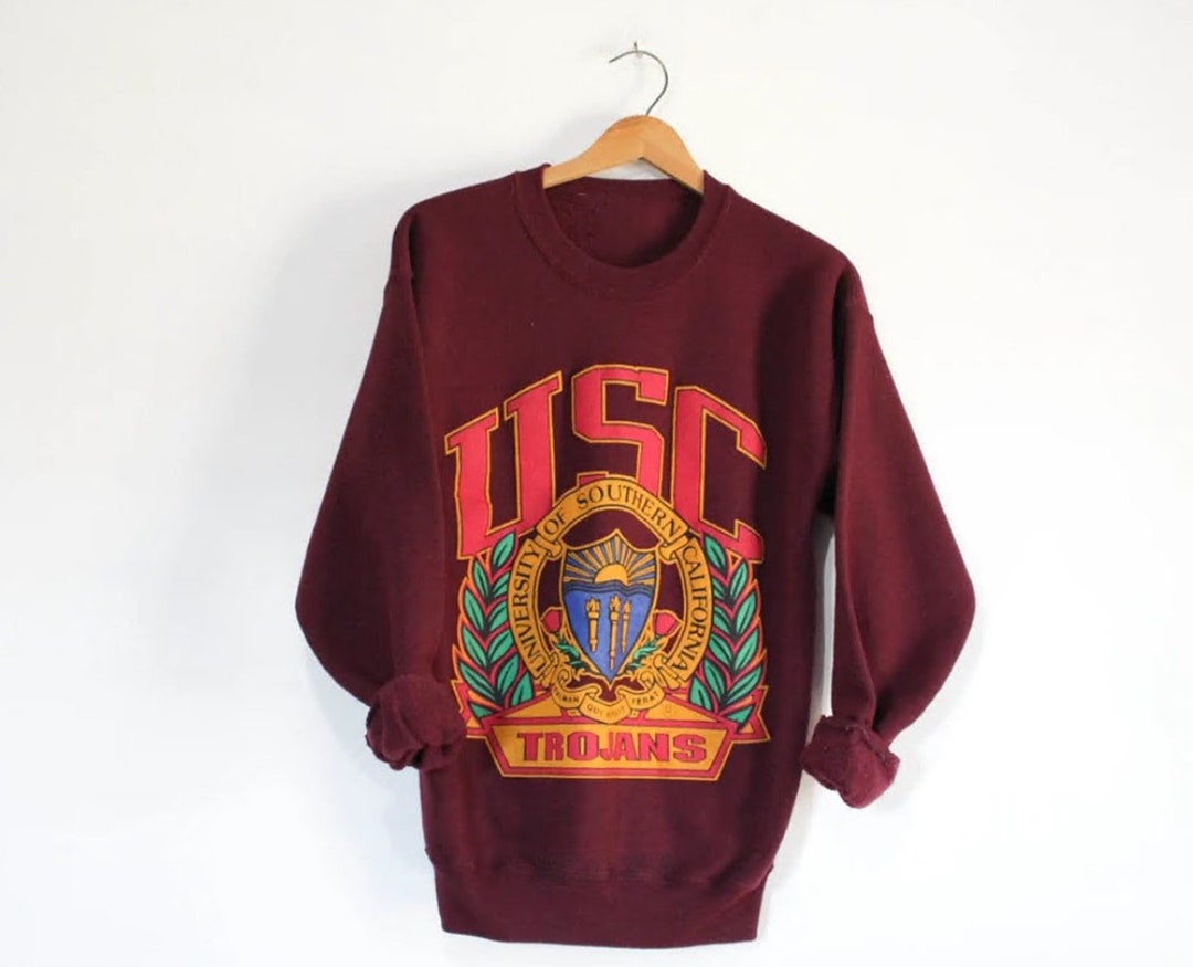 Vintage Style University of Southern California USC Trojans Sweatshirt, Vintage Style 90s Shirt, Gift For Her, Gift For Him, Southern California Shirt