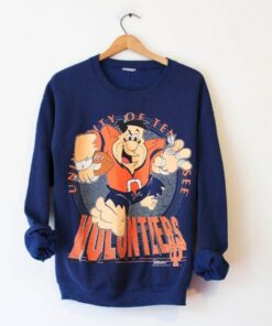 Vintage Style University of Tennessee Volunteers Fred Flintstone Sweatshirt, Tennessee Volunteers Sweater ,Gift For Her, Gift For Him