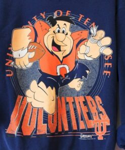 Vintage Style University of Tennessee Volunteers Fred Flintstone Sweatshirt, Tennessee Volunteers Sweater ,Gift For Her, Gift For Him