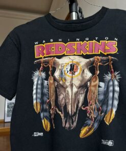 Vintage Style Washington Redskins T-Shirt Sweatshirt Pullover Hoodie Reprinted Full Color Full Size Gift for NFL Fans
