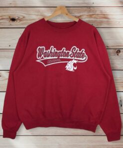 Vintage Style Washington State University Crewneck Sweatshirt Printed Logo Washington State Cougars Sweater Pullover, Hoodie, Shirt Gifts for Fans