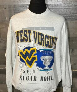 Vintage Style West Virginia Mountaineers 1994 Sugar Bowl NCAA College Sweatshirt, West Virginia Sweater, Gift for Her, Gift For Him