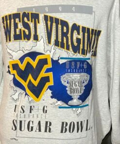 Vintage Style West Virginia Mountaineers 1994 Sugar Bowl NCAA College Sweatshirt, West Virginia Sweater, Gift for Her, Gift For Him