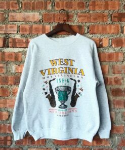 Vintage Style West Virginia Mountaineers Crewneck Sweatshirt, West Virginia University Sweater, Gift for Her, Gift For Him, West Virginia Shirt