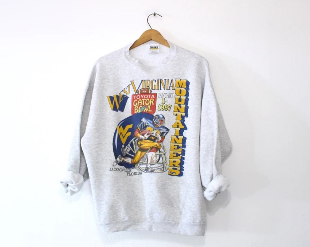 Vintage Style West Virginia University Mountaineers Sweatshirt, Vintage Style 90s Shirt, Gift For her, Gift For him, West Virginia Sweater