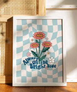 Vintage Trendy Aesthetic 70s Poster Wall Art Quote Canvas Print