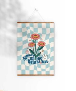 Vintage Trendy Aesthetic 70s Poster Wall Art Quote Canvas Print