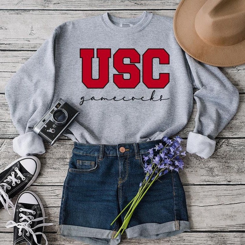 Vintage USC University of South Carolina Sweatshirt, Vintage 90s Shirt, T-Shirt, Hoodie