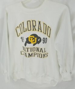 Vintage University Colorado Buffaloes 1990 National Champions Sweatshirt, Shirt, Hoodie