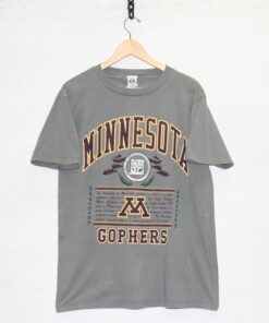 Vintage University Of Minnesota Golden Gophers T-Shirt Medium 90s NCAA Made Usa