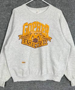 Vintage University Of Minnesota Gophers Basketball Sweatshirt Full Size, Minnesota Gophers University Football Fan Shirt