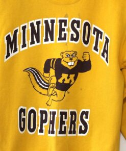 Vintage University Of Minnesota Gophers Sweatshirt Full Size Full Size, Minnesota Gophers University Football Fan Shirt