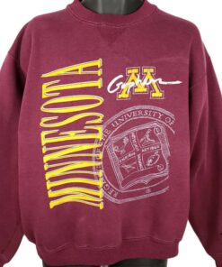 Vintage University Of Minnesota Gophers Sweatshirt, Vintage Sweatshirt, T-Shirt, Hoodie Full Size