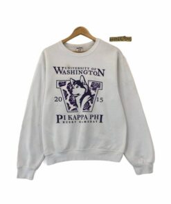 Vintage University Washington Huskies Sweatshirt University Washington Huskies Big Logo Sweater Jumper Pullover