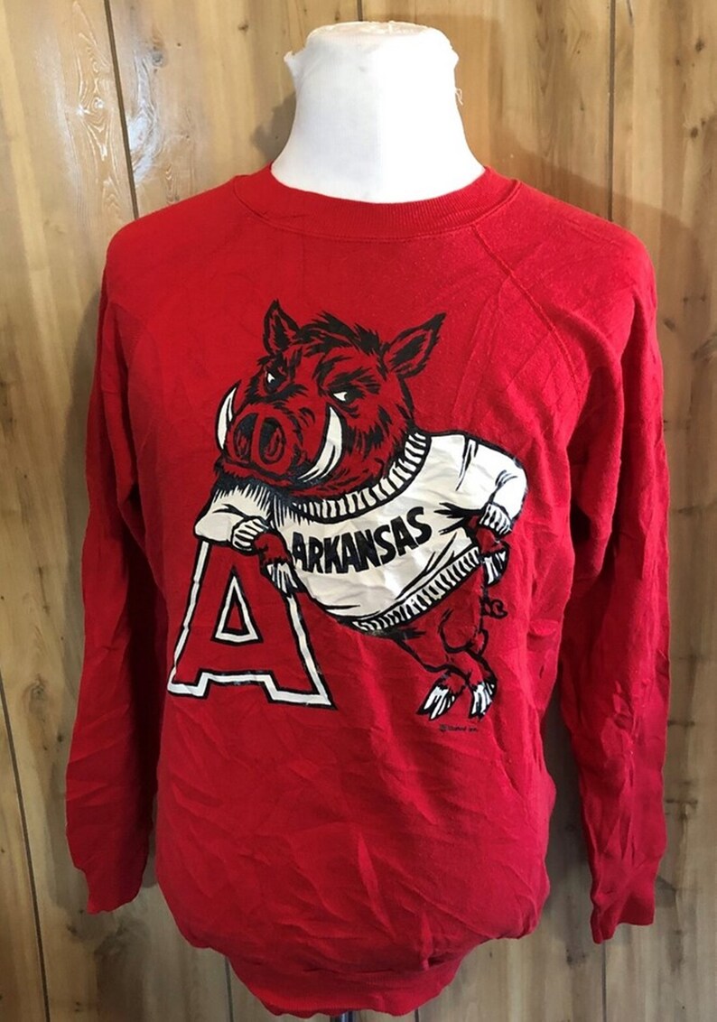 Vintage University of Arkansas Razorbacks NCAA Sweatshirt, Arkansas Razorbacks Sweater, Vintage 90s Shirt, Gift for Her, Gift for Him