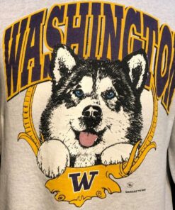 Vintage University of Washington Huskies 1990s College Sweatshirt, Washington Huskies Sweater, Gift For Her, Gift For Him