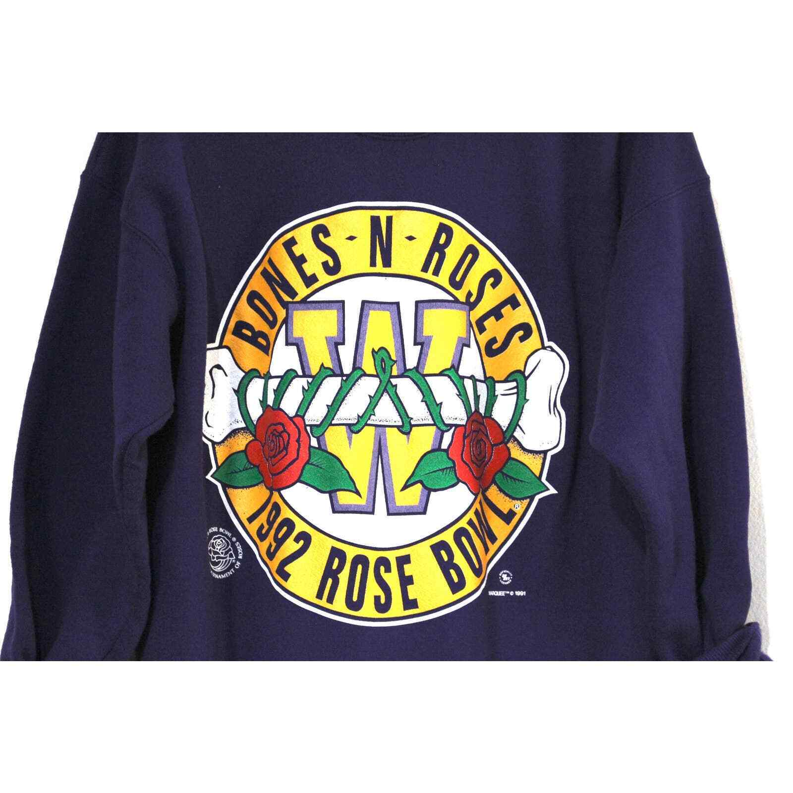 Vintage University of Washington Huskies 1992 Rose Bowl Sweatshirt, UW Hoodie College Student Gift, University Basketball Fan Shirt