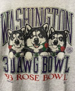 Vintage University of Washington Huskies 93 Rose Bowl Shirt, Washington Huskies Crewneck Sweatshirt, Washington Huskies Shirt