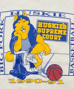 Vintage University of Washington Huskies Crewneck Sweatshirt Fruit of The Loom NCAA College Basketball 1990s 90s