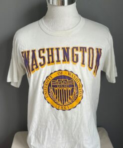 Vintage University of Washington Huskies NCAA College 1980s Crewneck Tshirt, College Sports Graphic Tshirt, Vintage UW Huskies Small