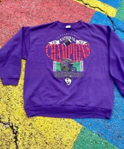 Vintage University of Washington Huskies National Champions 1992 Sweatshirt, Washington Huskies Crewneck Sweatshirt,Washington Huskies Shirt