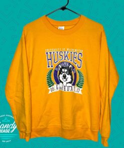 Vintage University of Washington Huskies Pullover Crewneck Sweater, UW Hoodie College Student Gift, University Basketball Fan Shirt