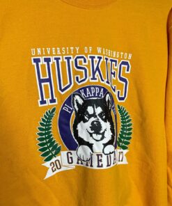 Vintage University of Washington Huskies Pullover Crewneck Sweater, UW Hoodie College Student Gift, University Basketball Fan Shirt