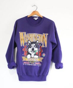 Vintage University of Washington Huskies Rose Bowl 1991 1992 Sweatshirt, Washington Huskies Crewneck Sweatshirt, Washington Huskies Shirt