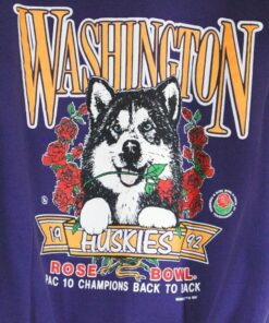 Vintage University of Washington Huskies Rose Bowl 1991 1992 Sweatshirt, Washington Huskies Crewneck Sweatshirt, Washington Huskies Shirt