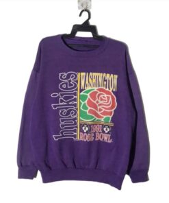 Vintage University of Washington Huskies Rose Bowl 1991 Sweatshirt, Washington Huskies Crewneck Sweatshirt