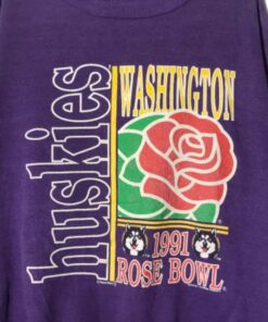 Vintage University of Washington Huskies Rose Bowl 1991 Sweatshirt, Washington Huskies Crewneck Sweatshirt