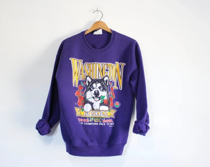 Vintage University of Washington Huskies Rose Bowl 1992 Sweatshirt, Washington Huskies Tide Shirt, Washington Huskies Hoodie, Gift For Her