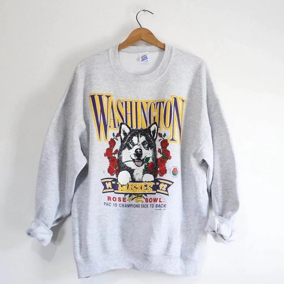 Vintage University of Washington Huskies Rose Bowl 1992 Wash Shirt, UW Hoodie College Student Gift, University Basketball Fan Shirt