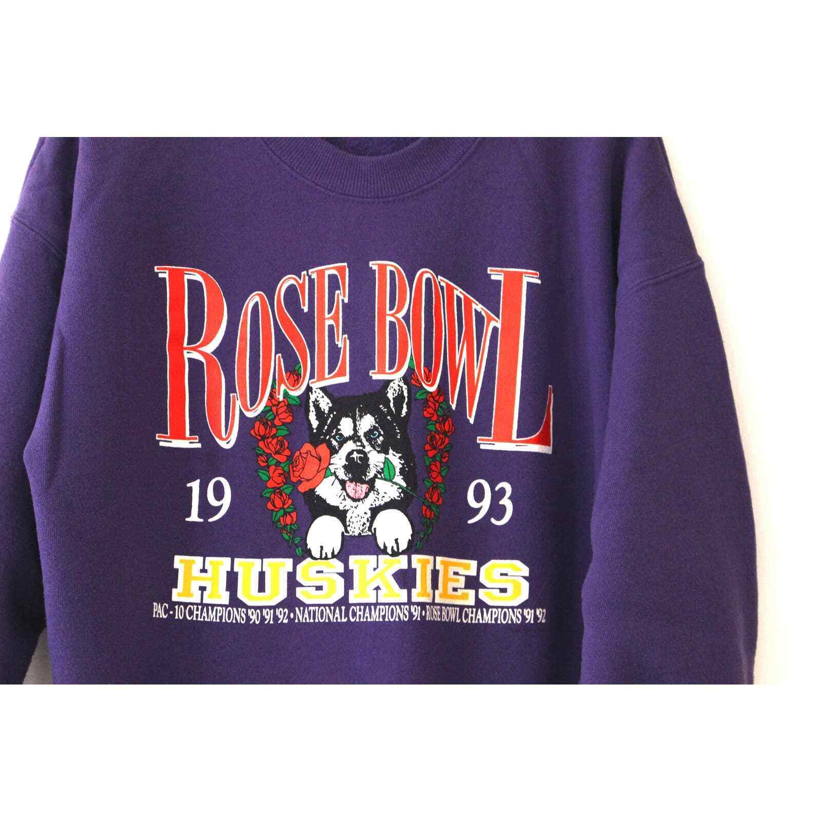 Vintage University of Washington Huskies Rose Bowl 1993 Sweatshirt, UW Hoodie College Student Gift, Gifts For Fans
