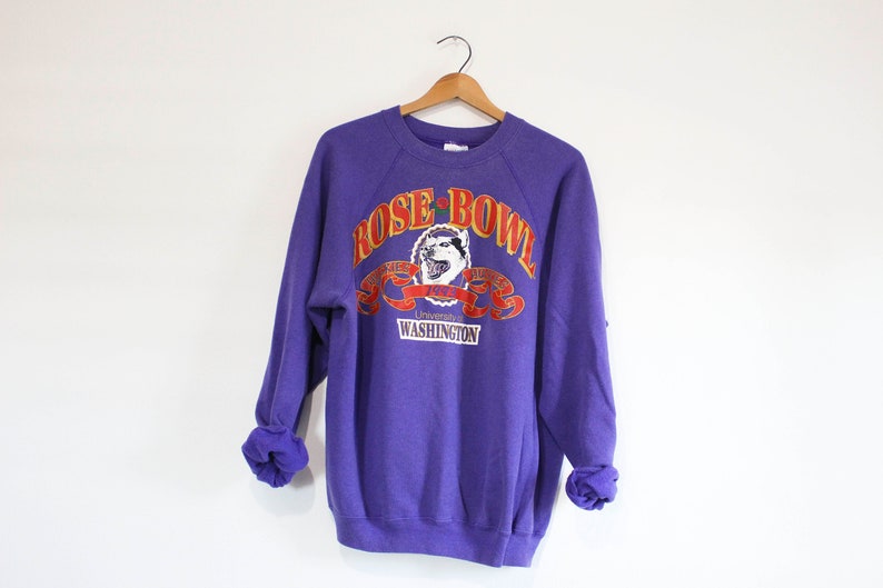 Vintage University of Washington Huskies Rose Bowl 1993 Sweatshirt, UW Hoodie College Student Gift, University Basketball Fan Shirt